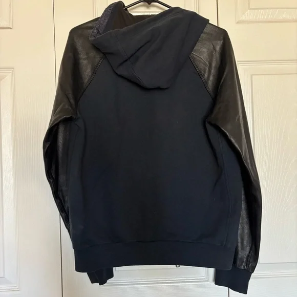Marc Jacobs Lambs Leather Raglan Sleeve hoodie - Picture 6 of 8